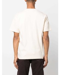 hellbeige T-Shirt mit einem Rundhalsausschnitt von Gcds