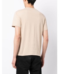 hellbeige T-Shirt mit einem Rundhalsausschnitt von Emporio Armani