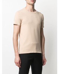 hellbeige T-Shirt mit einem Rundhalsausschnitt von Tom Ford