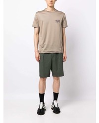 hellbeige T-Shirt mit einem Rundhalsausschnitt von Emporio Armani