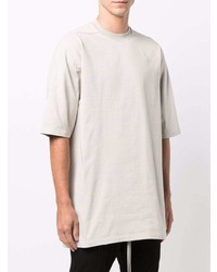 hellbeige T-Shirt mit einem Rundhalsausschnitt von Rick Owens