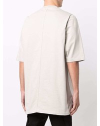 hellbeige T-Shirt mit einem Rundhalsausschnitt von Rick Owens