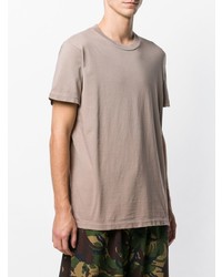 hellbeige T-Shirt mit einem Rundhalsausschnitt von Diesel