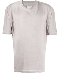 hellbeige T-Shirt mit einem Rundhalsausschnitt von Maison Margiela