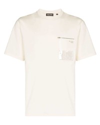 hellbeige T-Shirt mit einem Rundhalsausschnitt von NULABEL