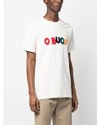 hellbeige T-Shirt mit einem Rundhalsausschnitt von Orlebar Brown