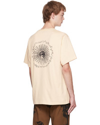 hellbeige T-Shirt mit einem Rundhalsausschnitt von Sunflower