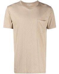 hellbeige T-Shirt mit einem Rundhalsausschnitt von Officine Generale