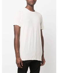 hellbeige T-Shirt mit einem Rundhalsausschnitt von Rick Owens DRKSHDW