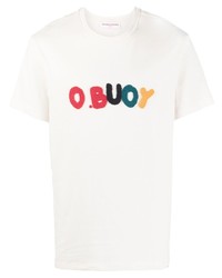 hellbeige T-Shirt mit einem Rundhalsausschnitt von Orlebar Brown