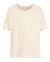 hellbeige T-Shirt mit einem Rundhalsausschnitt von OSKLEN