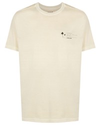 hellbeige T-Shirt mit einem Rundhalsausschnitt von OSKLEN