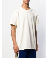 hellbeige T-Shirt mit einem Rundhalsausschnitt von Gucci