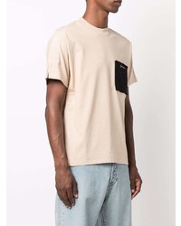 hellbeige T-Shirt mit einem Rundhalsausschnitt von Jacquemus