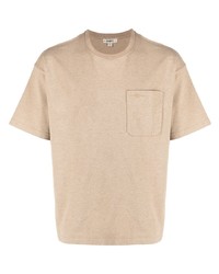 hellbeige T-Shirt mit einem Rundhalsausschnitt von Phipps