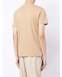 hellbeige T-Shirt mit einem Rundhalsausschnitt von Polo Ralph Lauren