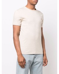 hellbeige T-Shirt mit einem Rundhalsausschnitt von Polo Ralph Lauren