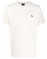 hellbeige T-Shirt mit einem Rundhalsausschnitt von PS Paul Smith
