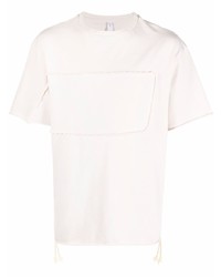 hellbeige T-Shirt mit einem Rundhalsausschnitt von Reebok