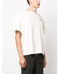 hellbeige T-Shirt mit einem Rundhalsausschnitt von Rhude