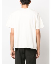 hellbeige T-Shirt mit einem Rundhalsausschnitt von Rhude