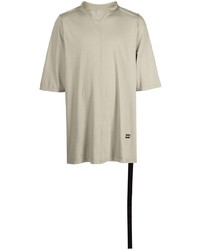 hellbeige T-Shirt mit einem Rundhalsausschnitt von Rick Owens DRKSHDW