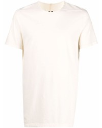 hellbeige T-Shirt mit einem Rundhalsausschnitt von Rick Owens DRKSHDW