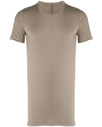 hellbeige T-Shirt mit einem Rundhalsausschnitt von Rick Owens