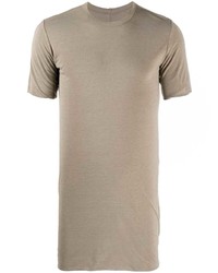 hellbeige T-Shirt mit einem Rundhalsausschnitt von Rick Owens