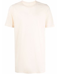 hellbeige T-Shirt mit einem Rundhalsausschnitt von Rick Owens