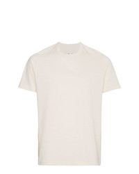 hellbeige T-Shirt mit einem Rundhalsausschnitt von Rick Owens