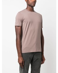 hellbeige T-Shirt mit einem Rundhalsausschnitt von Malo