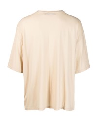 hellbeige T-Shirt mit einem Rundhalsausschnitt von Costumein