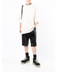 hellbeige T-Shirt mit einem Rundhalsausschnitt von Rick Owens