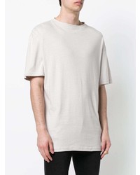 hellbeige T-Shirt mit einem Rundhalsausschnitt von Forcerepublik