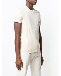 hellbeige T-Shirt mit einem Rundhalsausschnitt von Bottega Veneta