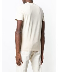 hellbeige T-Shirt mit einem Rundhalsausschnitt von Bottega Veneta