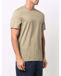 hellbeige T-Shirt mit einem Rundhalsausschnitt von 12 STOREEZ