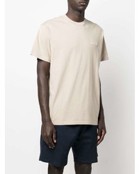 hellbeige T-Shirt mit einem Rundhalsausschnitt von Carhartt WIP