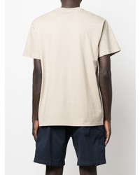 hellbeige T-Shirt mit einem Rundhalsausschnitt von Carhartt WIP