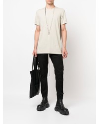 hellbeige T-Shirt mit einem Rundhalsausschnitt von Rick Owens DRKSHDW