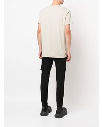 hellbeige T-Shirt mit einem Rundhalsausschnitt von Rick Owens DRKSHDW