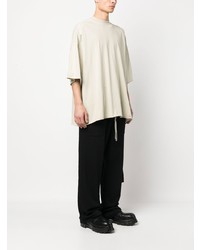 hellbeige T-Shirt mit einem Rundhalsausschnitt von Rick Owens DRKSHDW