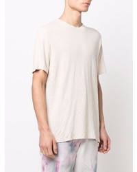 hellbeige T-Shirt mit einem Rundhalsausschnitt von Isabel Marant