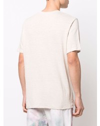 hellbeige T-Shirt mit einem Rundhalsausschnitt von Isabel Marant