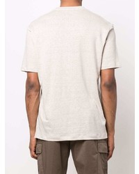 hellbeige T-Shirt mit einem Rundhalsausschnitt von Ermenegildo Zegna