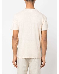 hellbeige T-Shirt mit einem Rundhalsausschnitt von Isabel Marant