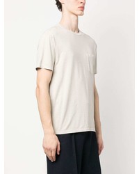 hellbeige T-Shirt mit einem Rundhalsausschnitt von Officine Generale