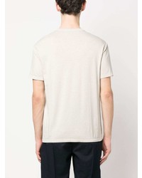 hellbeige T-Shirt mit einem Rundhalsausschnitt von Officine Generale