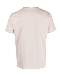 hellbeige T-Shirt mit einem Rundhalsausschnitt von Filippa K